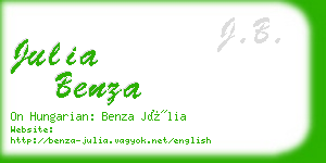 julia benza business card